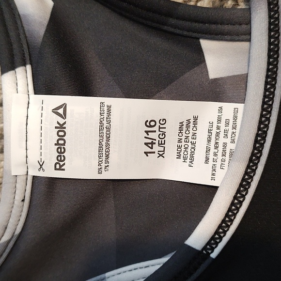 NWT Reebok XL (14/16) Reversible Sports Bra - Picture 4 of 5